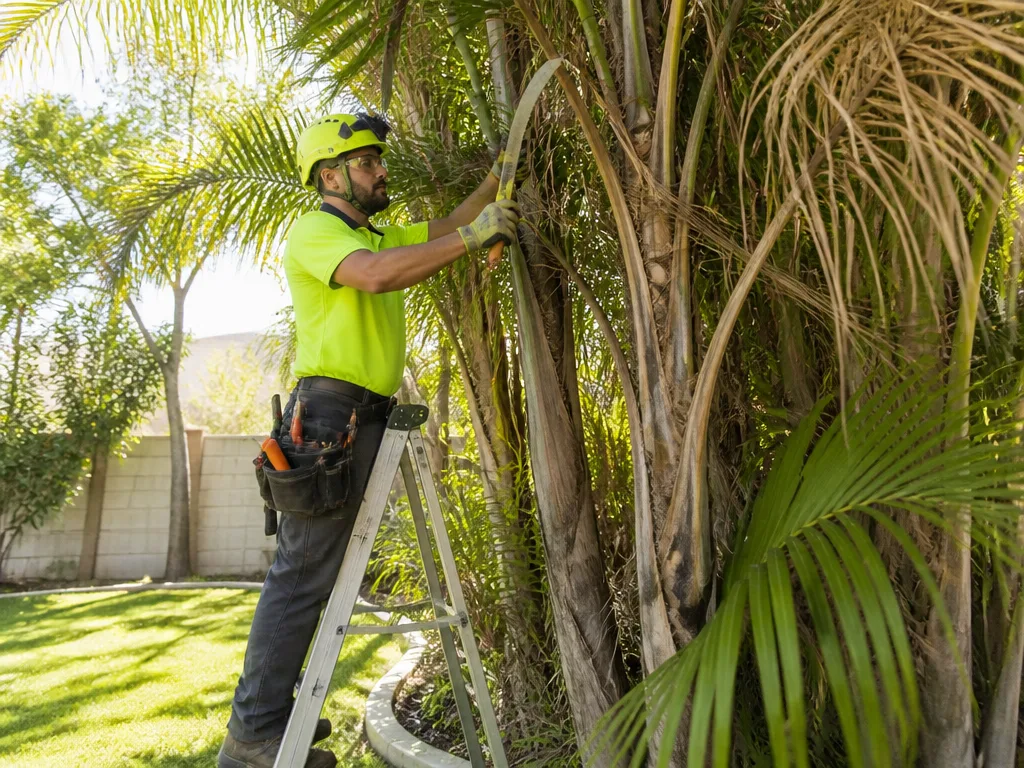 Palm Tree Trimming